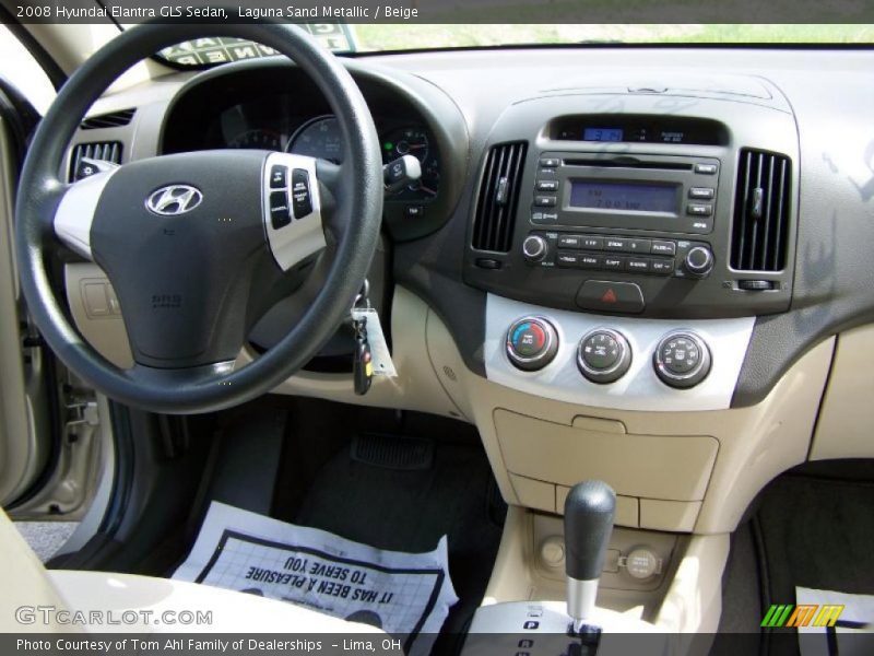 Laguna Sand Metallic / Beige 2008 Hyundai Elantra GLS Sedan