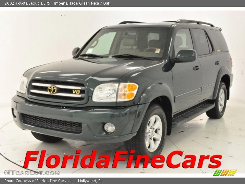 Imperial Jade Green Mica / Oak 2002 Toyota Sequoia SR5