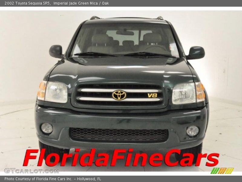 Imperial Jade Green Mica / Oak 2002 Toyota Sequoia SR5