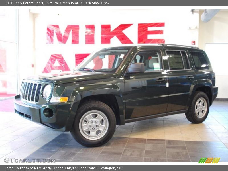 Natural Green Pearl / Dark Slate Gray 2010 Jeep Patriot Sport