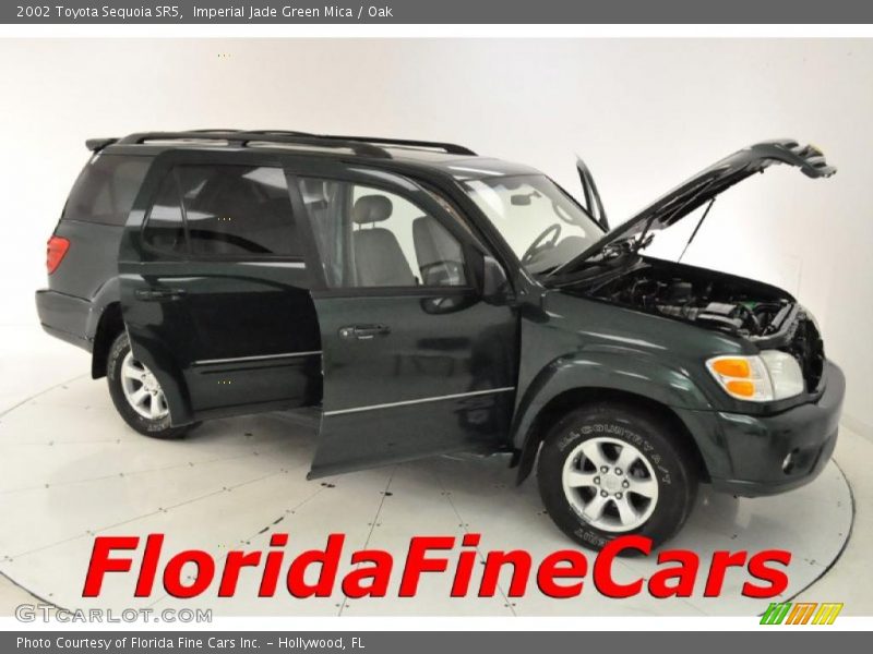 Imperial Jade Green Mica / Oak 2002 Toyota Sequoia SR5