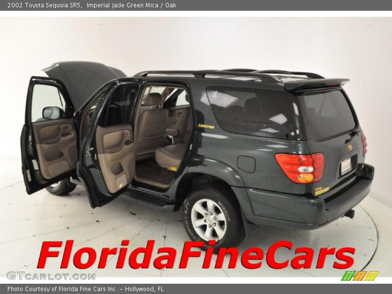 Imperial Jade Green Mica / Oak 2002 Toyota Sequoia SR5
