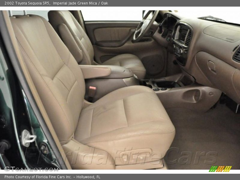 Imperial Jade Green Mica / Oak 2002 Toyota Sequoia SR5