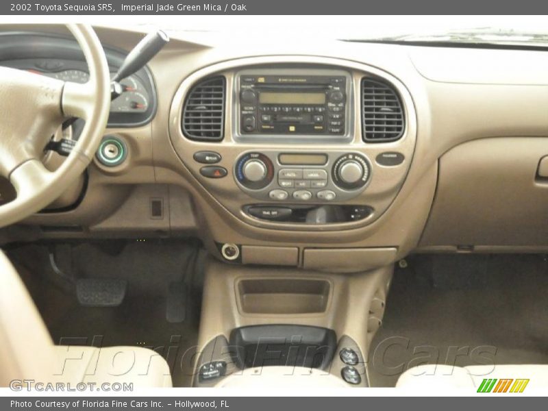 Imperial Jade Green Mica / Oak 2002 Toyota Sequoia SR5