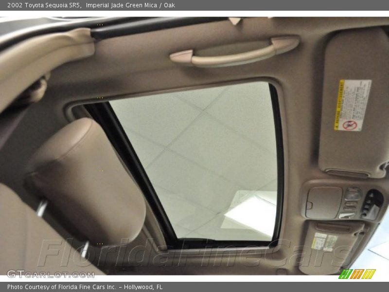 Imperial Jade Green Mica / Oak 2002 Toyota Sequoia SR5