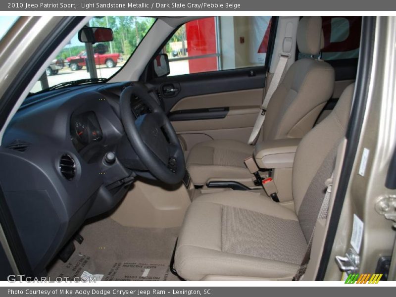 Light Sandstone Metallic / Dark Slate Gray/Pebble Beige 2010 Jeep Patriot Sport