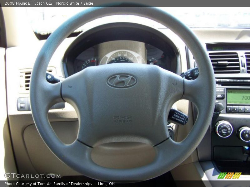 Nordic White / Beige 2008 Hyundai Tucson GLS