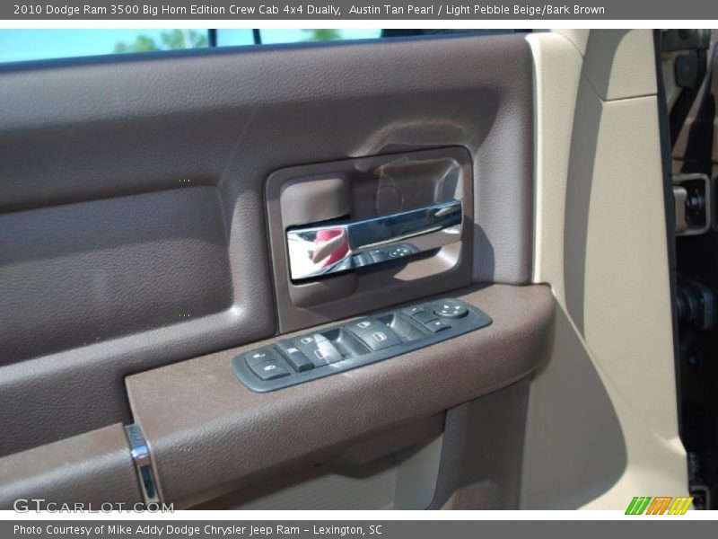 Austin Tan Pearl / Light Pebble Beige/Bark Brown 2010 Dodge Ram 3500 Big Horn Edition Crew Cab 4x4 Dually
