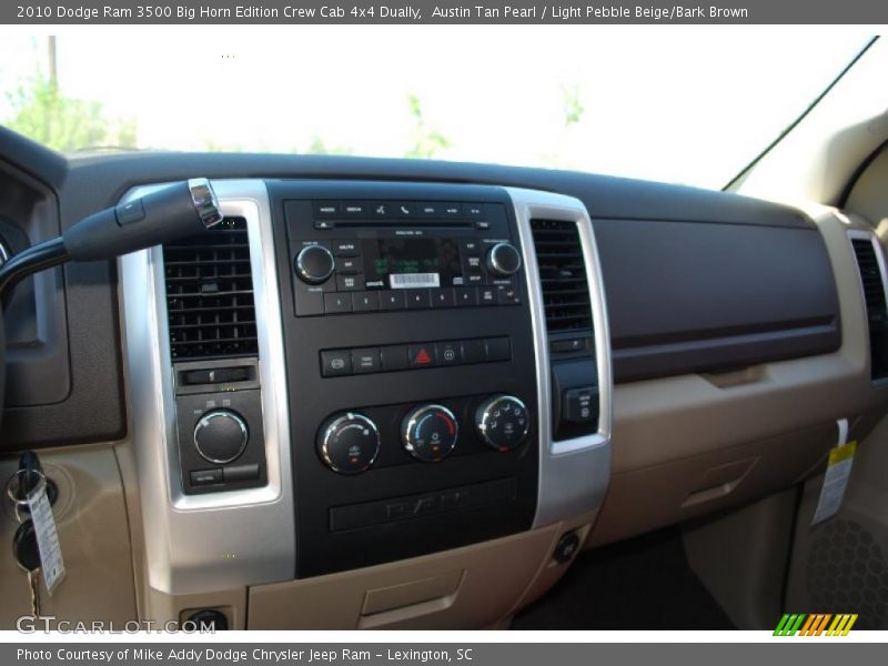 Austin Tan Pearl / Light Pebble Beige/Bark Brown 2010 Dodge Ram 3500 Big Horn Edition Crew Cab 4x4 Dually