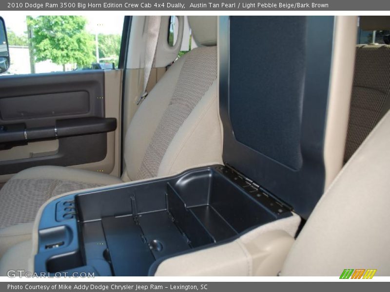 Austin Tan Pearl / Light Pebble Beige/Bark Brown 2010 Dodge Ram 3500 Big Horn Edition Crew Cab 4x4 Dually