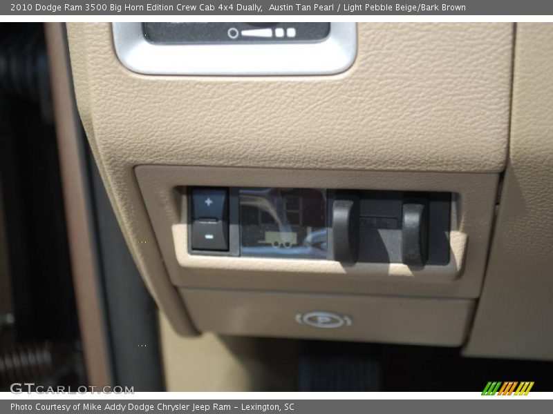 Austin Tan Pearl / Light Pebble Beige/Bark Brown 2010 Dodge Ram 3500 Big Horn Edition Crew Cab 4x4 Dually
