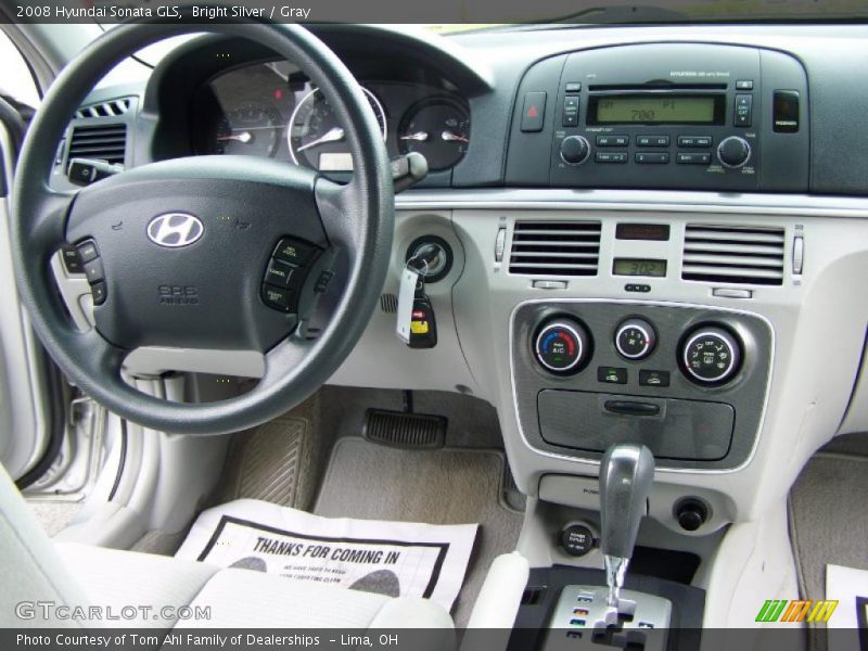 Bright Silver / Gray 2008 Hyundai Sonata GLS