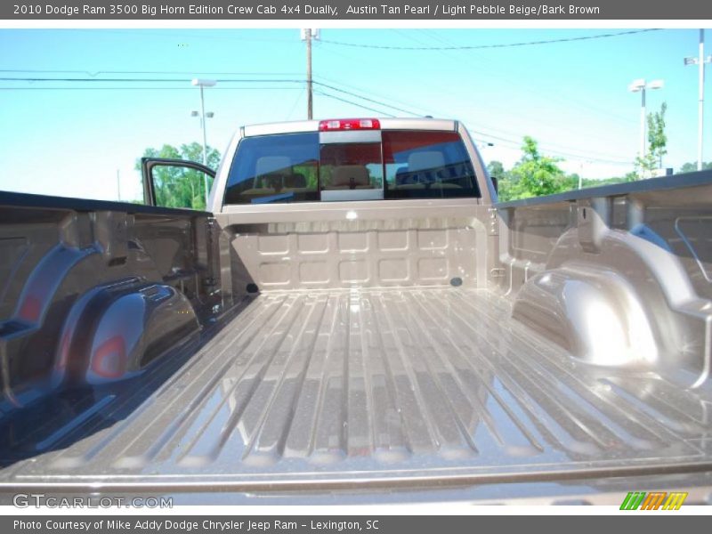 Austin Tan Pearl / Light Pebble Beige/Bark Brown 2010 Dodge Ram 3500 Big Horn Edition Crew Cab 4x4 Dually