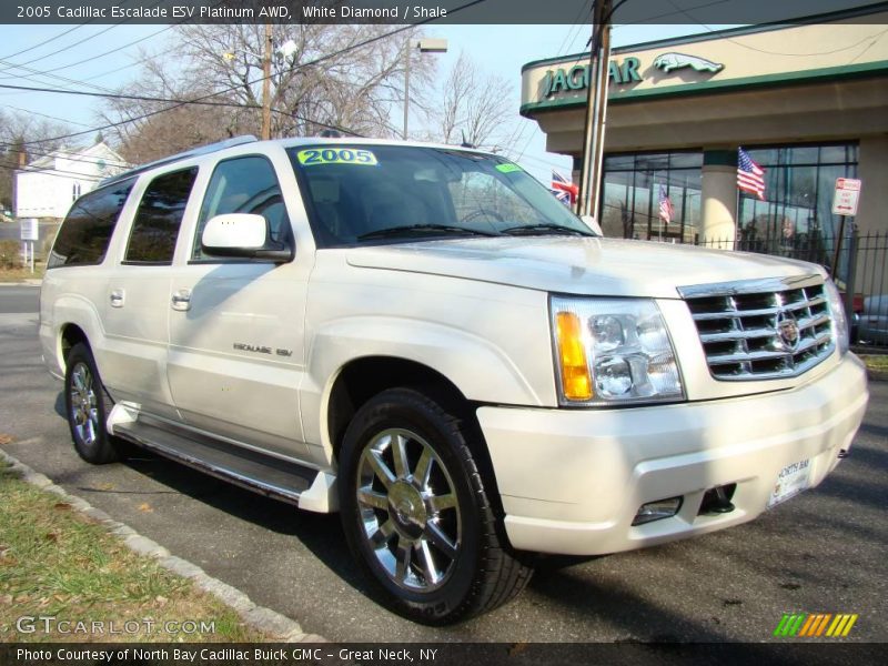 White Diamond / Shale 2005 Cadillac Escalade ESV Platinum AWD
