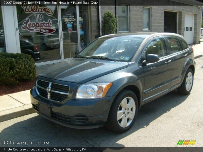 Steel Blue Metallic / Pastel Slate Gray 2007 Dodge Caliber SXT
