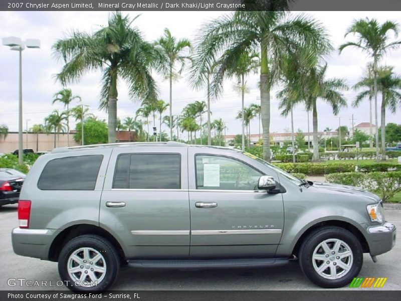 Mineral Gray Metallic / Dark Khaki/Light Graystone 2007 Chrysler Aspen Limited