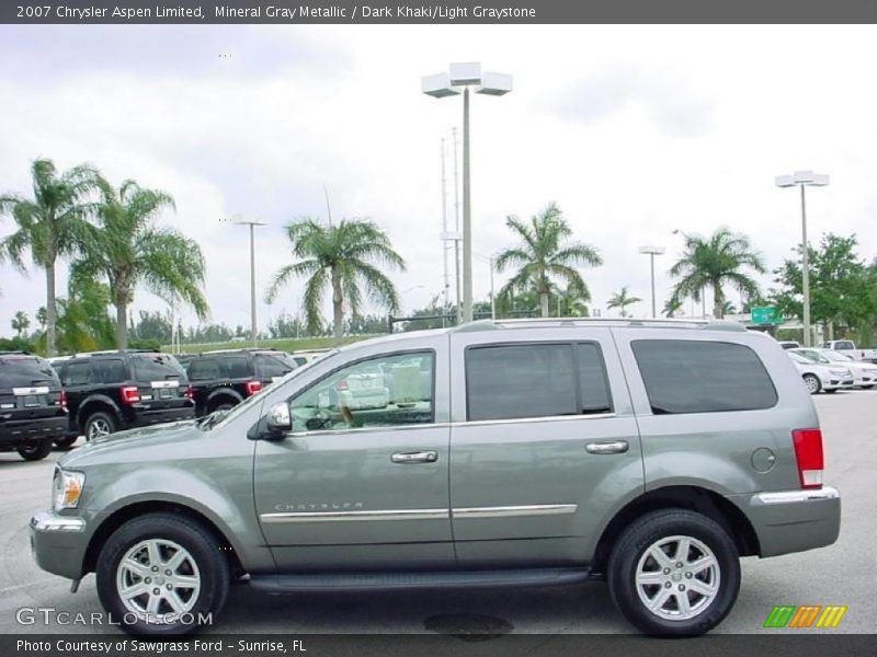 Mineral Gray Metallic / Dark Khaki/Light Graystone 2007 Chrysler Aspen Limited