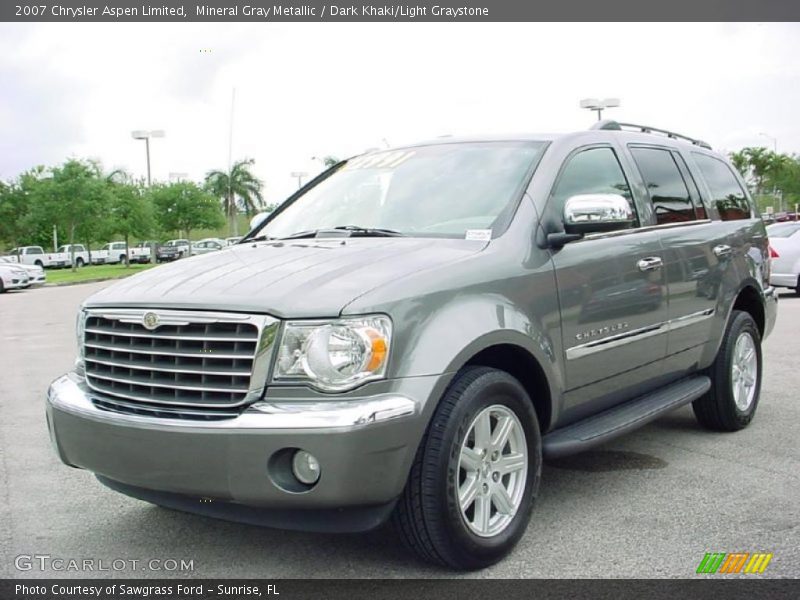 Mineral Gray Metallic / Dark Khaki/Light Graystone 2007 Chrysler Aspen Limited