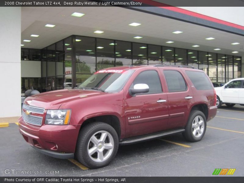 Deep Ruby Metallic / Light Cashmere/Ebony 2008 Chevrolet Tahoe LTZ 4x4