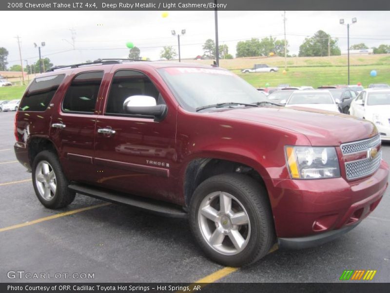 Deep Ruby Metallic / Light Cashmere/Ebony 2008 Chevrolet Tahoe LTZ 4x4