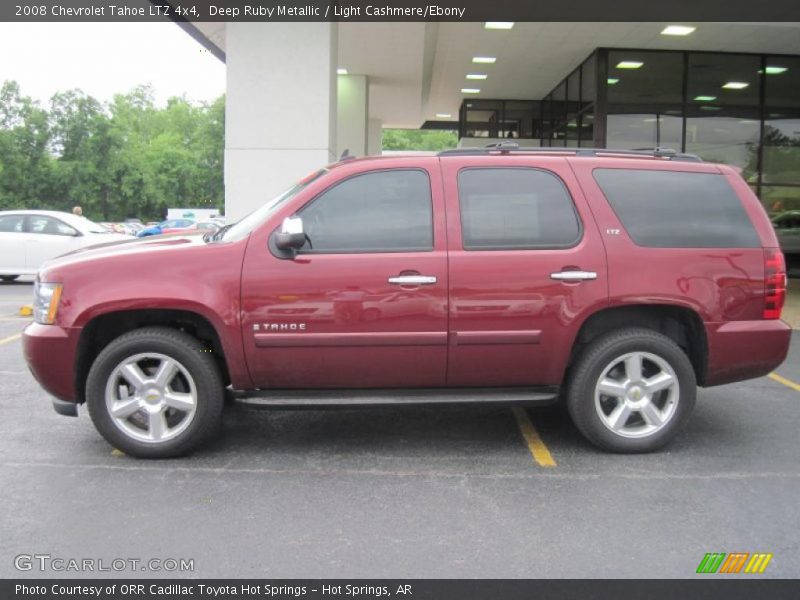 Deep Ruby Metallic / Light Cashmere/Ebony 2008 Chevrolet Tahoe LTZ 4x4