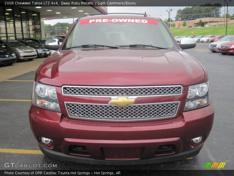 Deep Ruby Metallic / Light Cashmere/Ebony 2008 Chevrolet Tahoe LTZ 4x4