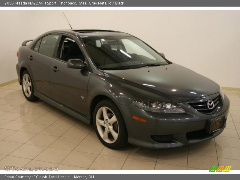 Steel Gray Metallic / Black 2005 Mazda MAZDA6 s Sport Hatchback