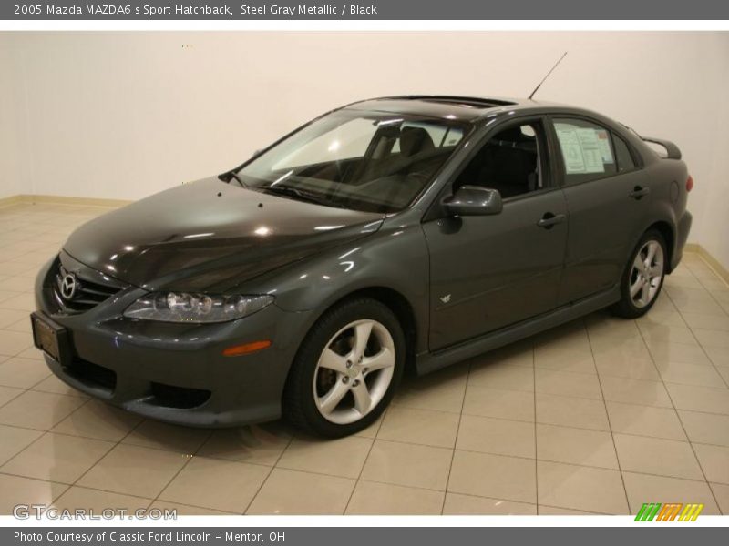 Steel Gray Metallic / Black 2005 Mazda MAZDA6 s Sport Hatchback