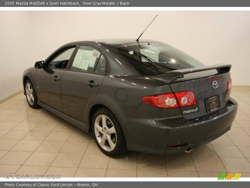 Steel Gray Metallic / Black 2005 Mazda MAZDA6 s Sport Hatchback