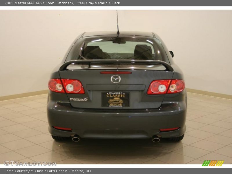 Steel Gray Metallic / Black 2005 Mazda MAZDA6 s Sport Hatchback
