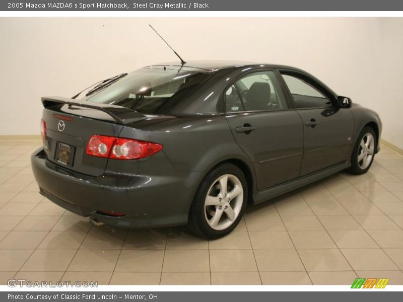 Steel Gray Metallic / Black 2005 Mazda MAZDA6 s Sport Hatchback