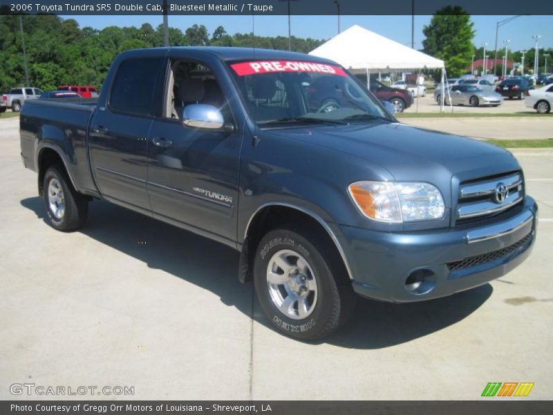 Bluesteel Metallic / Taupe 2006 Toyota Tundra SR5 Double Cab