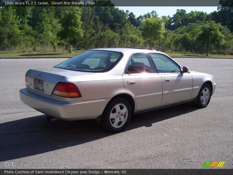 Desert Mist Metallic / Tan 1996 Acura TL 2.5 Sedan