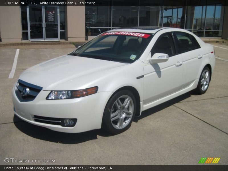 White Diamond Pearl / Parchment 2007 Acura TL 3.2