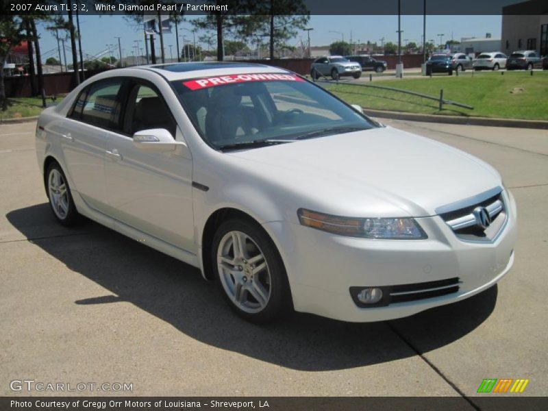 White Diamond Pearl / Parchment 2007 Acura TL 3.2