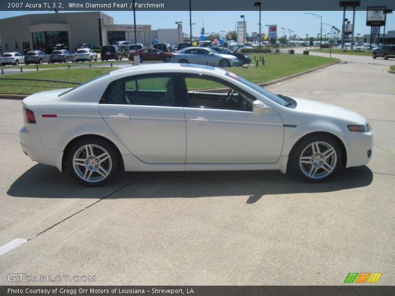 White Diamond Pearl / Parchment 2007 Acura TL 3.2