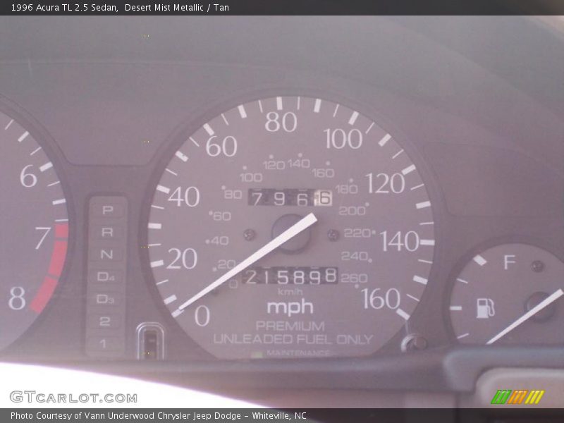 Desert Mist Metallic / Tan 1996 Acura TL 2.5 Sedan