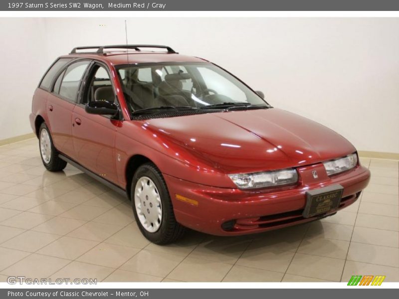 Medium Red / Gray 1997 Saturn S Series SW2 Wagon