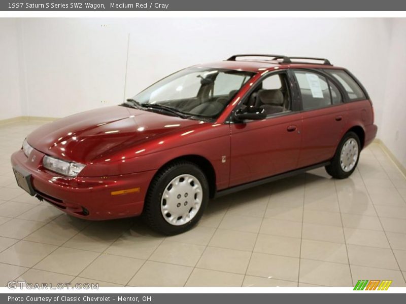 Medium Red / Gray 1997 Saturn S Series SW2 Wagon