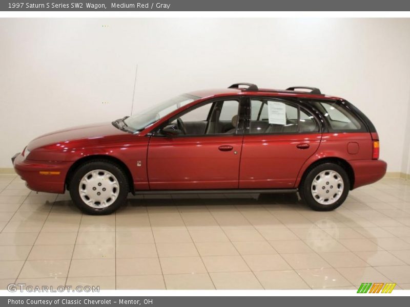 Medium Red / Gray 1997 Saturn S Series SW2 Wagon