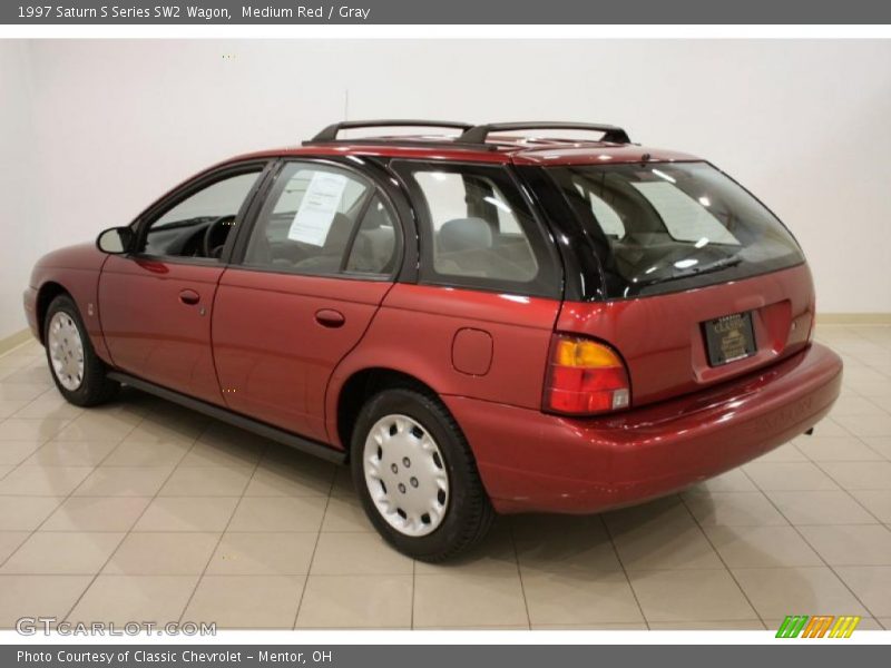 Medium Red / Gray 1997 Saturn S Series SW2 Wagon