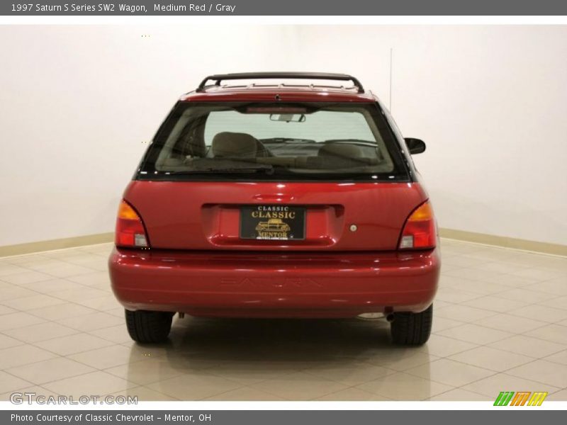 Medium Red / Gray 1997 Saturn S Series SW2 Wagon