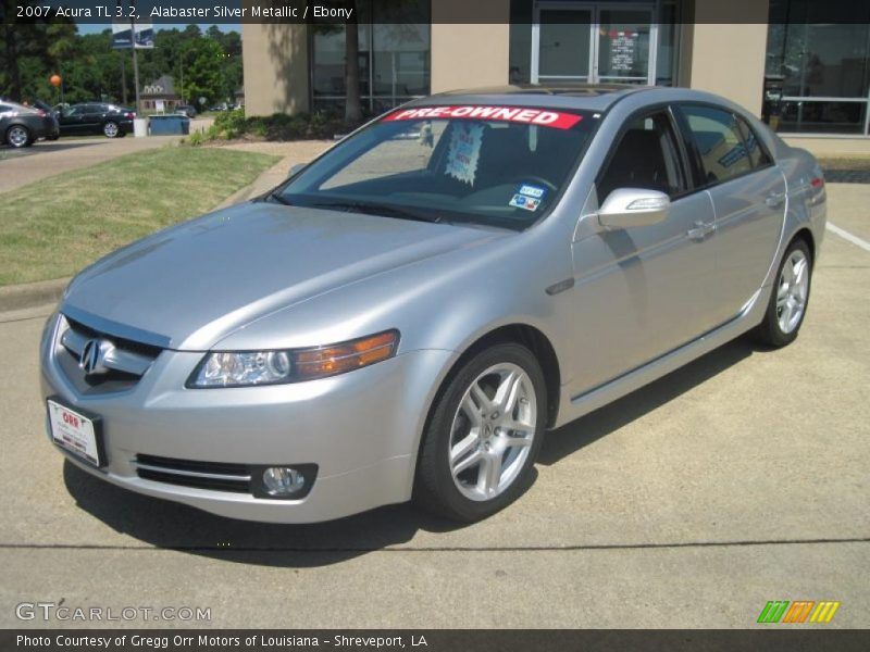 Alabaster Silver Metallic / Ebony 2007 Acura TL 3.2