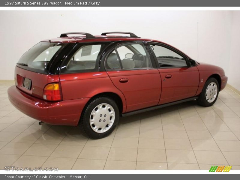 Medium Red / Gray 1997 Saturn S Series SW2 Wagon