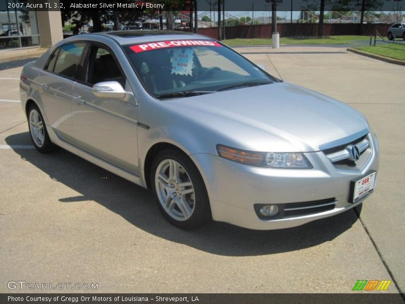 Alabaster Silver Metallic / Ebony 2007 Acura TL 3.2