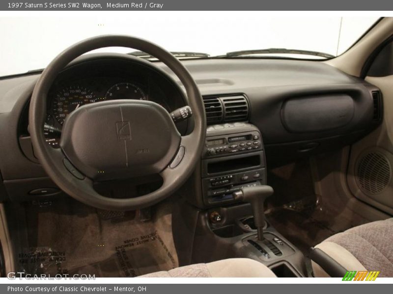 Medium Red / Gray 1997 Saturn S Series SW2 Wagon