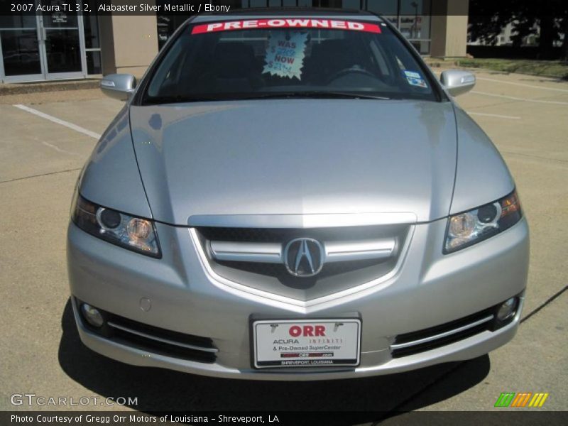 Alabaster Silver Metallic / Ebony 2007 Acura TL 3.2