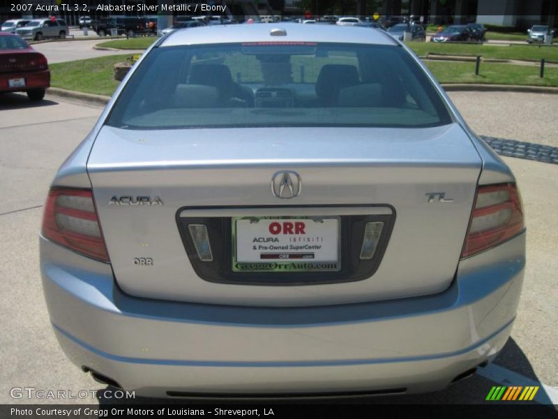 Alabaster Silver Metallic / Ebony 2007 Acura TL 3.2