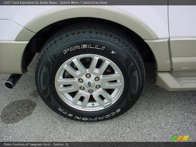 Oxford White / Camel/Grey Stone 2007 Ford Expedition EL Eddie Bauer