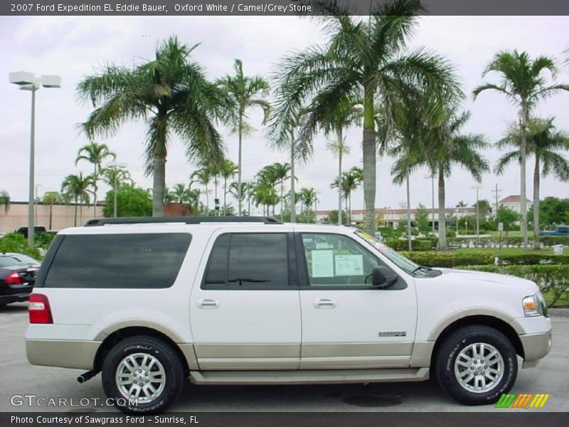 Oxford White / Camel/Grey Stone 2007 Ford Expedition EL Eddie Bauer